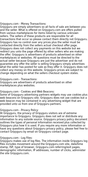gripyguru privacy
