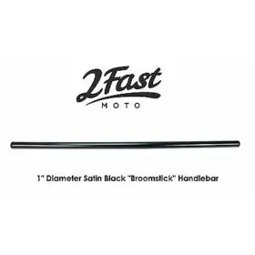 07-12567s 2fastmoto 1 Inch Diameter Broomstick Straight Handlebar Drag Caf Racer Satin Black 07-12567s 2fastmoto 1 Inch Diameter Broomstick Straight Handlebar Drag Caf Racer Satin Black