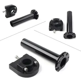 3 Months 422110290247 Universal Black 7/8 Inch Turn Twist Throttle Handle Bar Tube Motorcycle