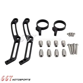 Us-lpb-94 667motorparts Remote Reservoir Mounts For Harley Street Glide Road With Legends Revo Shock