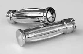 Gr100-ic Accutronix Custom Grips - Diamond Chrome Gr100-ic Accutronix Custom Grips - Diamond Chrome