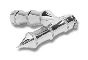 Gr100-lc Accutronix Custom Grips - Tribal Chrome Gr100-lc Accutronix Custom Grips - Tribal Chrome
