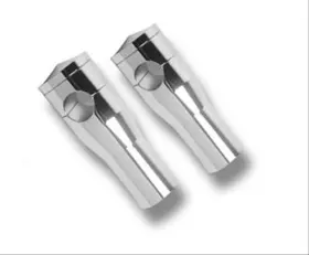 Hrs-1354c Accutronix Handlebar Risers Smooth Billet Alum Chrome 4 Inch Rise 1 Handle Bar Size Pair