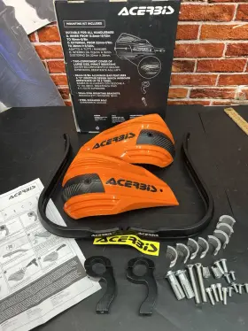 2374191008 Acerbis X-factor Handguards Orange Black Full Wrap Kit