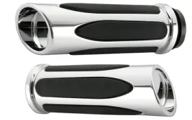 0630-0976 Arlen Ness 07-050 Deep Cut Comfort Series Grips - Cable Chrome