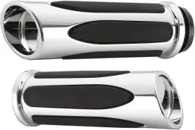 07-052 Arlen Ness Deep Cut Chrome Fly-by-wire Comfort Grips