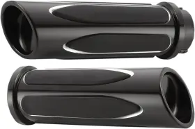 07-053 Arlen Ness Deep Cut Black Fly-by-wire Comfort Grips 07-053 Arlen Ness Deep Cut Black Fly-by-wire Comfort Grips
