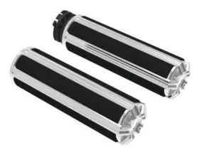 07-114 Arlen Ness 10-gauge Grips Chrome #07-114 Harley Davidson