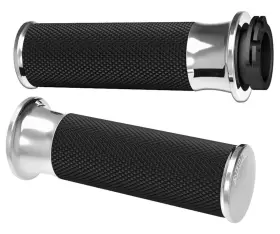 07-320 Arlen Ness Smooth Chrome Handlebar Grips 07-320 Arlen Ness Smooth Chrome Handlebar Grips