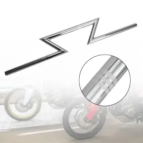 Grip-631-crm Artudatech Z-bar 7/8 Inch 22mm Handlebars Handle Bars Chrome For Touring Street Glide Electra#