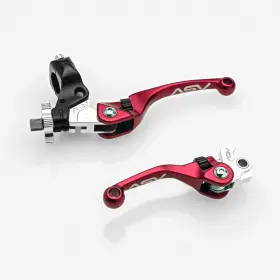 Bcf40106sh-r Asv Inventions F4 Lever Set Red Kawasaki Klx450r 2008 2009