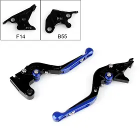 M543-a053-blue Automoto8 Adjustable Folding Extendable Brake Clutch Levers For Buell X1 S1 Xb M2 Blue #3