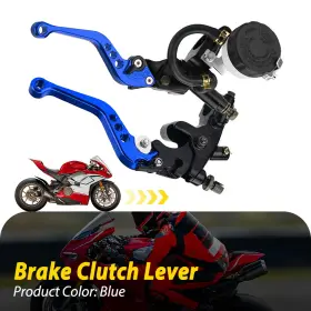 Lhzc-22mm-2b Auxito Universal 7/8ftft Motorcycle Cnc Brake Master Cylinder Reservoir Clutch Lever 2pcs