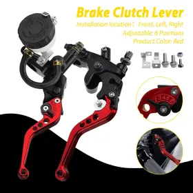Lhzc-22mm-2h Auxito Brake Clutch Levers Master Cylinder Reservoir For Honda Cbr600rr Cbr1000rr 900rr