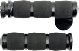 Mt-in-air-90a-b Avon Grips Air Cushioned With Throttle Boss - Black Anodiz