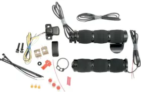 Mt-in-air-90abh Avon Grips Air Cushioned Heated With Throttle Boss - Black Mt-in-air-90abh Avon Grips Air Cushioned Heated With Throttle Boss - Black
