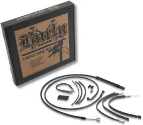B30-1262 Burly Brand T-bar Cable And Brake Line Kits 12 Inch Abs