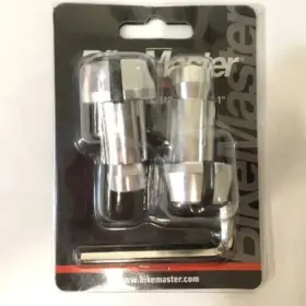 152151 Bikemaster Anti Vibration Bar Ends Black/silver 7/8 Inch 1 Handlebars 152151 Bikemaster Anti Vibration Bar Ends Black/silver 7/8 Inch 1 Handlebars