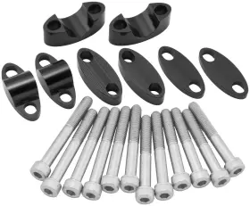 Yc-202sil Bikemaster Aluminum Handlebar Risers 1-1/8in - Silver