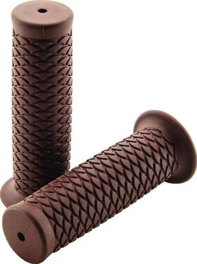485806 Bikers Choice Olft Skool 1 Inch Brown Scales Motorcycle Grip - Durable &