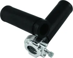 Bikers Choice 492701 Chrome Throttle Assembly With Grips For Harley Big Twin And Xl