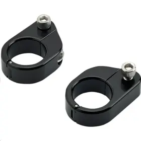 6907-201 Biltwell Inc. O/s Speed Clamps - Straight Black Electroplated