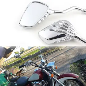 Bms-cb64aa Bms 2x Motorcycle Chrome Skull Hand Claw Side Rearview Mirrors For Honda Monkey 125 Bms-cb64aa Bms 2x Motorcycle Chrome Skull Hand Claw Side Rearview Mirrors For Honda Monkey 125