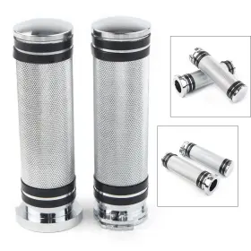 Bstore 550733817418 1ftft Chrome Handlebar Hand Grips Fit For Sportster Dyna Softail Touring V-rod Us