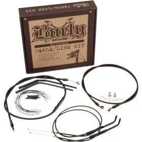 B30-1013 Burly Brand Extended Cable/brake Line Kit For 16 Inch Ape Bars Blk Vinyl B30-1013 Burly Brand Extended Cable/brake Line Kit For 16 Inch Ape Bars Blk Vinyl