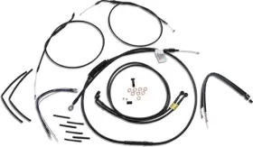 B30-1201 Burly Brand 14 Inch T-bars Cable Kit Dual Disc Non-abs Black B30-1201 Burly Brand 14 Inch T-bars Cable Kit Dual Disc Non-abs Black
