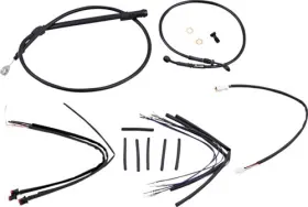 B30-1252 Burly Brand 12 Inch T-bars Cable Kit Abs Black