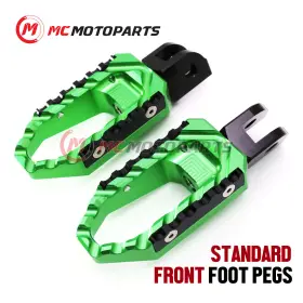 Clcrfp-fg40abktourxxthbkcc001 Createmotor For Kawasaki Ninja 650r Ex650jhf 2017-2021 Replacement Rider Wide Foot Pegs