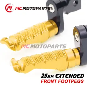Clcrfpfg0525mmbkmccpxxcc001 Createmotor For Bmw R Ninet 2014-2018 25mm Lowering Rider Front Cnc Billet Foot Pegs