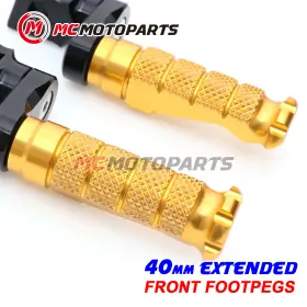 Clcrfpfg1540mmbkmccpxxcc001 Createmotor For Ducati Monster 1100 /s/evo 2008-2014 40mm Lowering Rider Front Cnc Foot Pegs