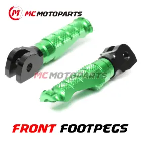 Clcrfpfg40bkmccpxxcc001 Createmotor For Kawasaki Er-6n 2009-2012 Replacement Rider Front Cnc Billet Foot Pegs