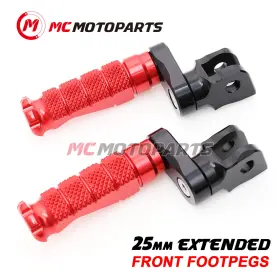 Clcrfpfg7725mmbkmccpxxcc001 Createmotor For Triumph Speed Triple 1050 / R 2015-2017 25mm Lowering Rider Front Foot Pegs