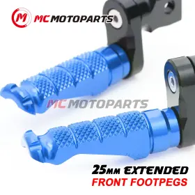 Clcrfpfg9625mmbkmccpxxcc001 Createmotor For Yamaha Scr950 2017-2019 25mm Lowering Rider Front Cnc Billet Foot Pegs