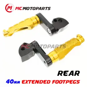 Clcrfprr0340mmbkmccpxxcc011 Createmotor For Aprilia Shiver 900 2017-2019 Lowering 1.5 Inch Rear Passenger Foot Pegs
