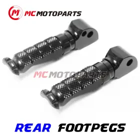 Clcrfprr04bkmccpxxcc018 Createmotor For Aprilia Tuono 125 4t E4 Abs 2017-2018 Rear Passenger Cnc Billet Foot Pegs