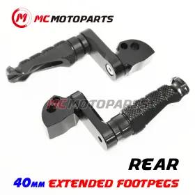 Clcrfprr1940mmbkmccpxxcc040 Createmotor For Ducati Scrambler 800 2015-2020 Lowering 1.5 Inch Rear Passenger Foot Pegs