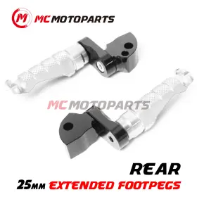 Clcrfprr2225mmbkmccpxxcc057 Createmotor For Ducati 916 /s/sp/r All Year R-fight 1 Inch Lowering Rear Passenger Foot Pegs