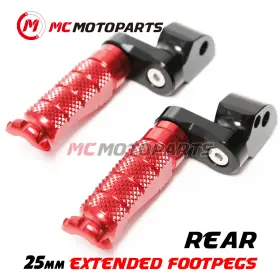 Clcrfprr3925mmbkmccpxxcc107 Createmotor For Honda Cb 500x Abs 2013-2018 R-fight 1 Inch Lowering Rear Passenger Foot Pegs