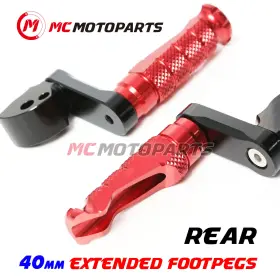 Clcrfprr4540mmbkmccpxxcc135 Createmotor For Honda Cbr929rr 2000-2001 Lowering 1.5 Inch Adjustable Rear Passenger Foot Pegs