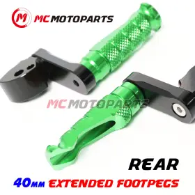Clcrfprr4740mmbkmccpxxcc150 Createmotor For Kawasaki Z1000 2003-2013 Lowering 1.5 Inch Adjustable Rear Passenger Foot Pegs