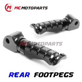 Clcrfprr73bkmccpxxcc229 Createmotor For Triumph Bonneville Se 2001-2013 Rear Passenger Cnc Billet Foot Pegs