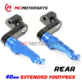 Clcrfprr9440mmbkmccpxxcc269 Createmotor For Yamaha Mt-07 2013-2020 Lowering 1.5 Inch Adjustable Rear Passenger Foot Pegs