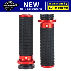 Cruianar Cw-hbg016a-rd Motorcycle Cnc Hand Grips For Softail Fat Boy Low Rider Road Glide Electra Glid