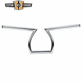31002008 Custom Chrome 1 Inch Handlebar Z-bar Fit For Harley Chopper Bobber Softail Dyna Sportster Xl
