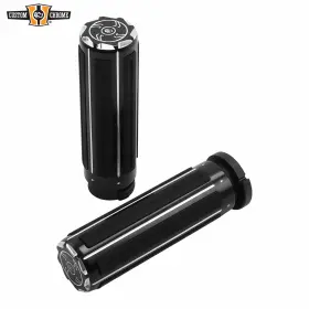 36012003 Custom Chrome Gloss Black 1ftfthandlebar Hand Grips Fit For Harley Davidson Cable Throttle 73 36012003 Custom Chrome Gloss Black 1ftfthandlebar Hand Grips Fit For Harley Davidson Cable Throttle 73