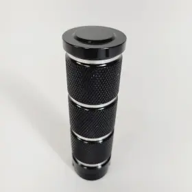 604980 Custom Chrome One Left Black Stroker Knurled Billet Grip For Harley Softail Dyna Sportster 604980 Custom Chrome One Left Black Stroker Knurled Billet Grip For Harley Softail Dyna Sportster